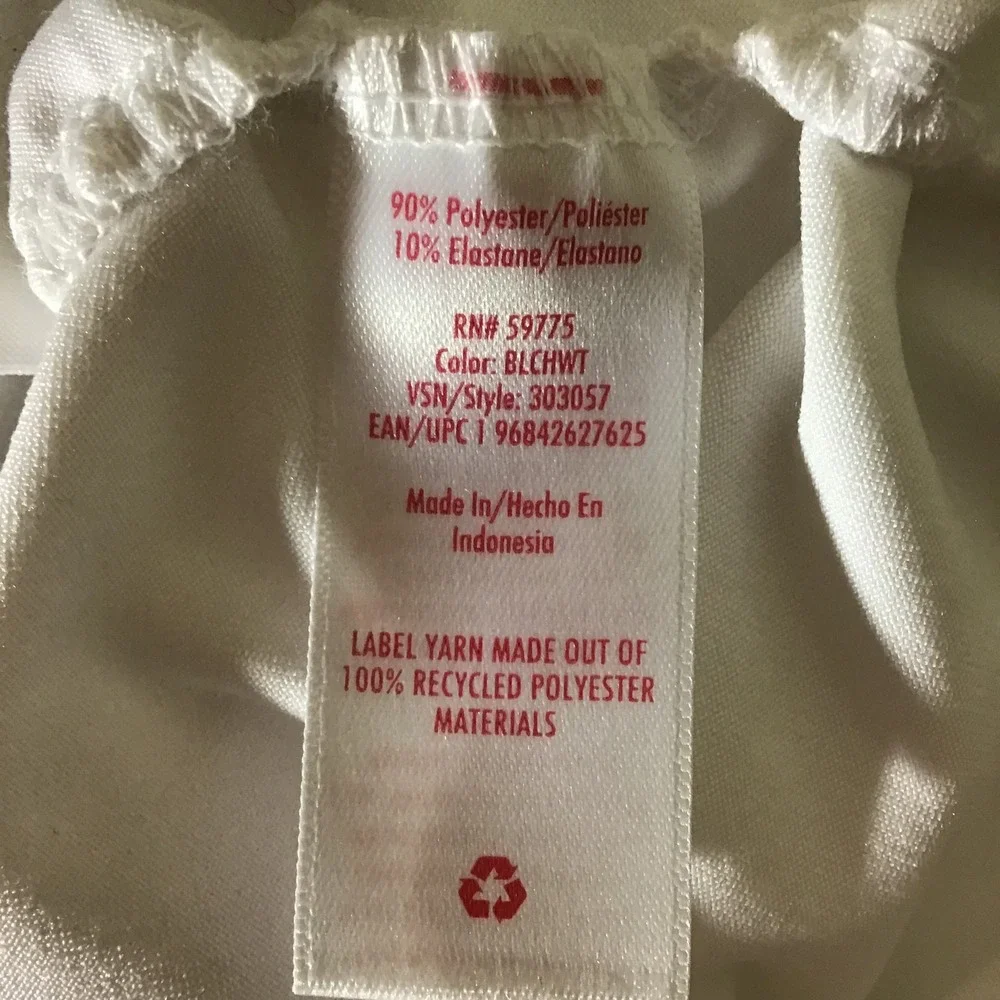 Justice Girls White Off The Shoulder Long Sleeve Top Built-in Bra Size L 12/14